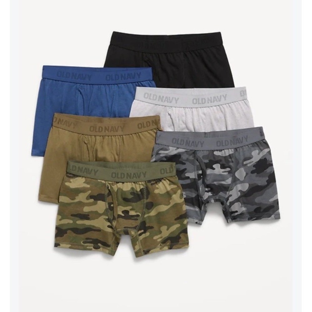 OLD NAVY Boxer-Briefs Underwear 6-Pack for Boys NWT